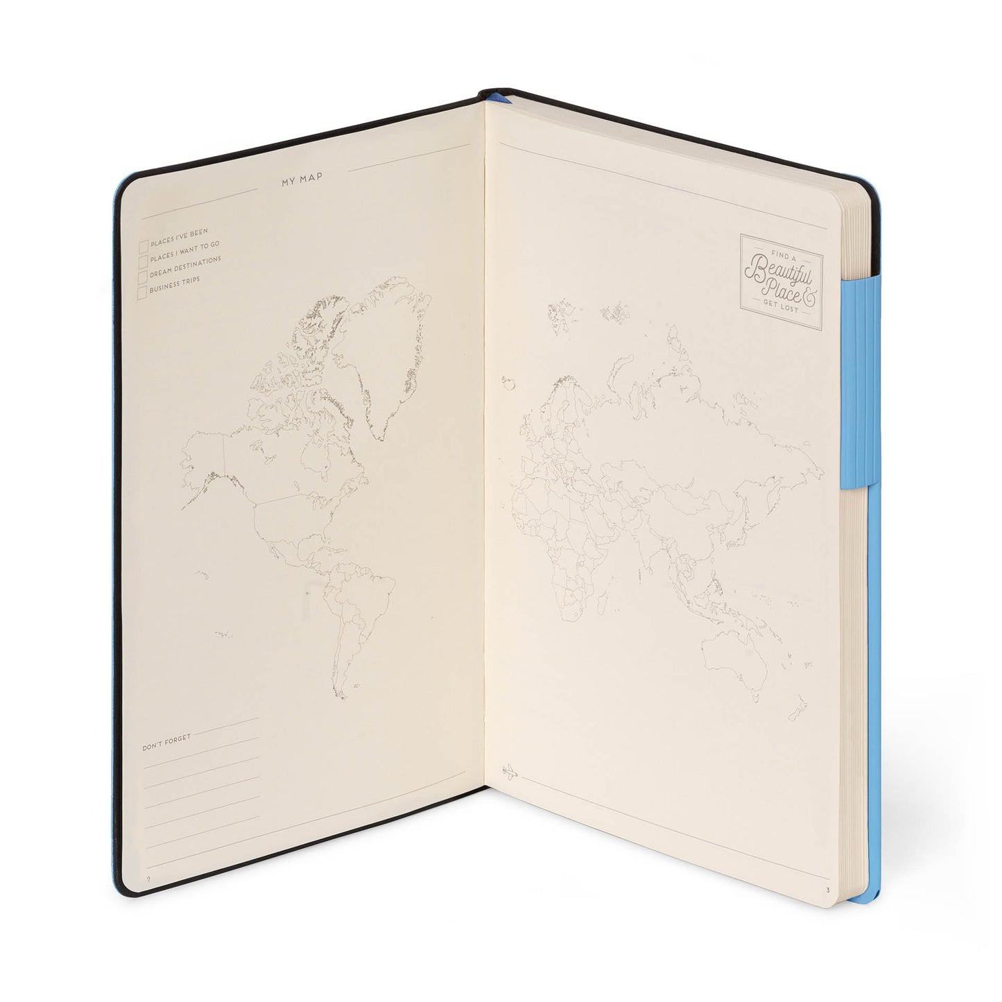 LINED NOTEBOOK - MY NOTEBOOK - LARGE - RETRO BLUE / PACK DE 3