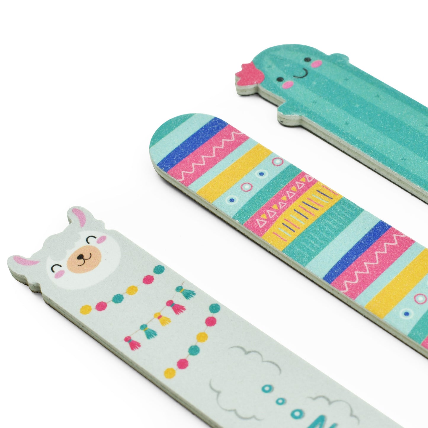 SET OF 3 NAIL FILES - NAILS BEFORE MALES - LLAMA / PACK DE 6