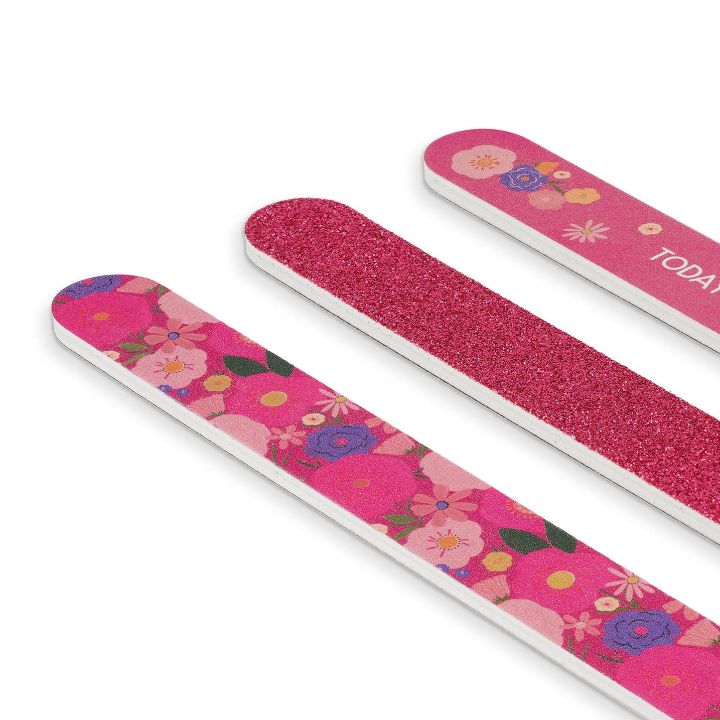 SET OF 3 NAIL FILES - NAILS BEFORE MALES - FLOWERS / PACK DE 6