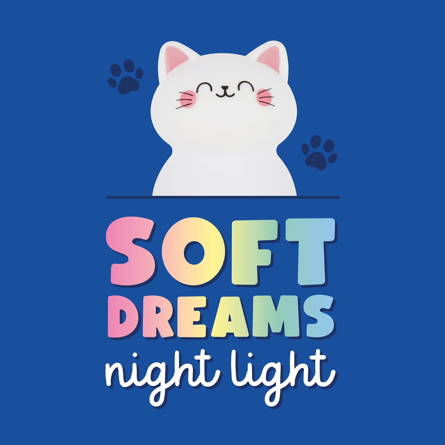 RECHARGEABLE NIGHT LIGHT - SOFT DREAMS - KITTY / PACK DE 2