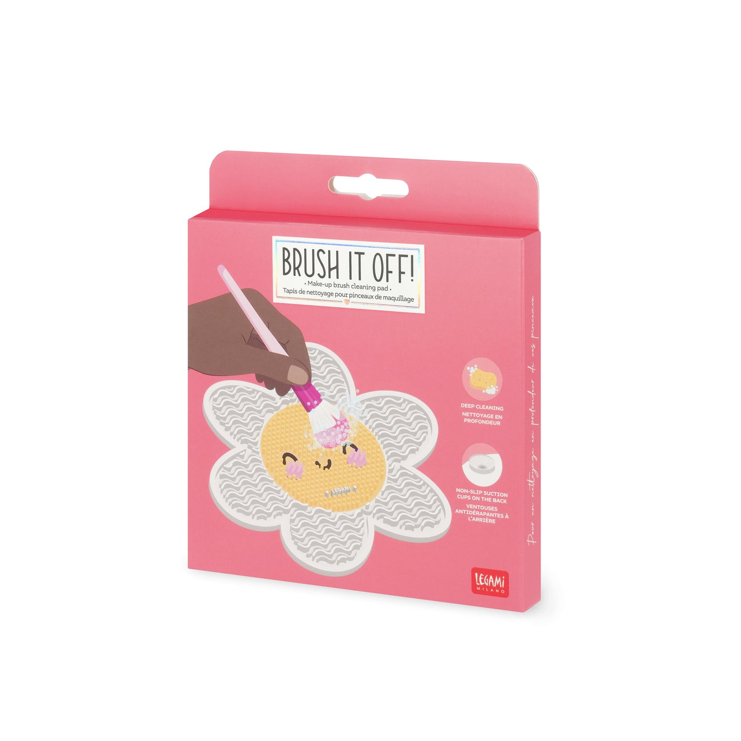 MAKE-UP BRUSH CLEANING PAD - BRUSH IT OFF! - DAISY / PACK DE 6