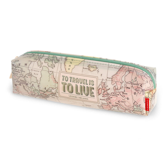 TRANSPARENT PENCIL CASE - PENCIL CASE - TRAVEL / PACK DE 4