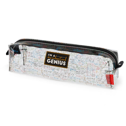 TRANSPARENT PENCIL CASE - PENCIL CASE - GENIUS / PACK DE 4