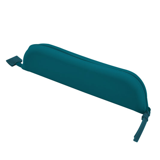 SOFT SILICONE PENCIL CASE - CUTE! - PETROL BLUE / PACK DE 4