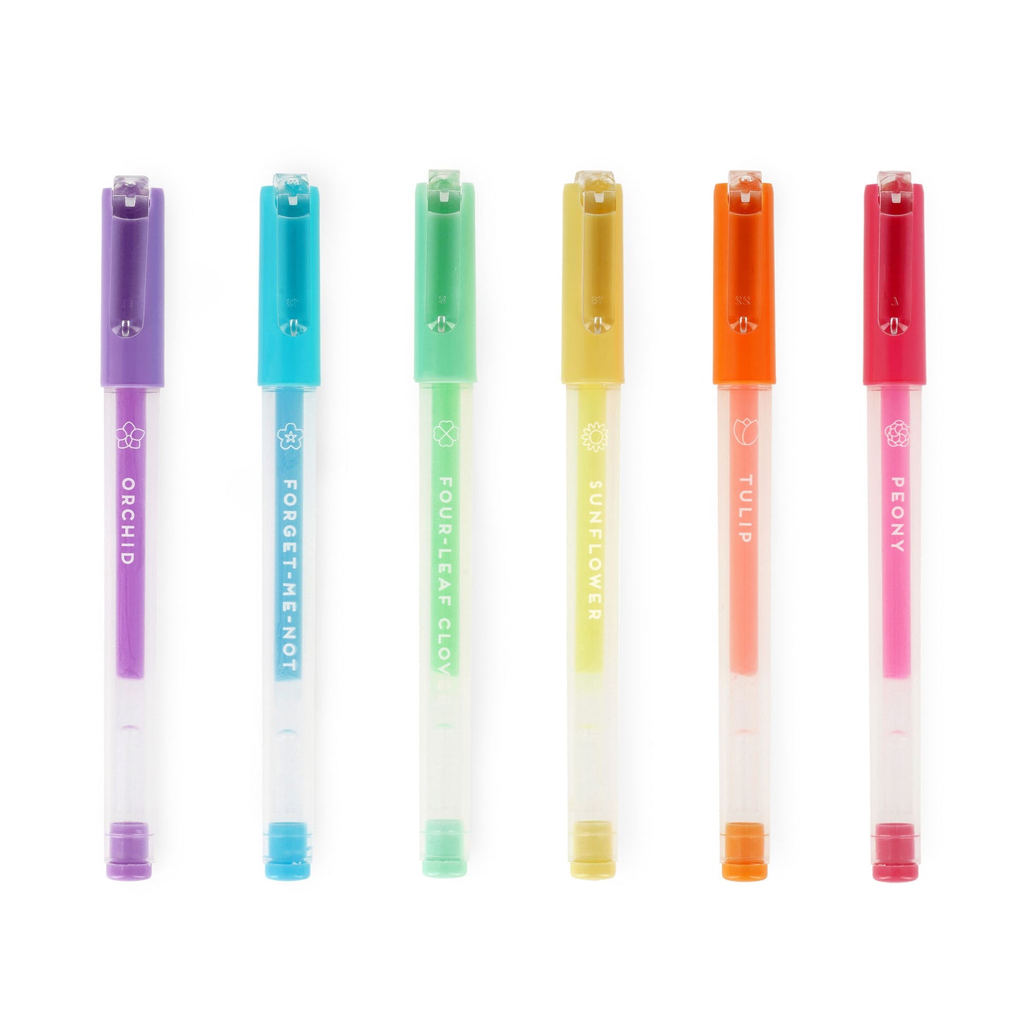 SET OF 6 MINI GEL PENS - SPRING IS IN THE AIR - PASTEL COLOURS / PACK DE 12