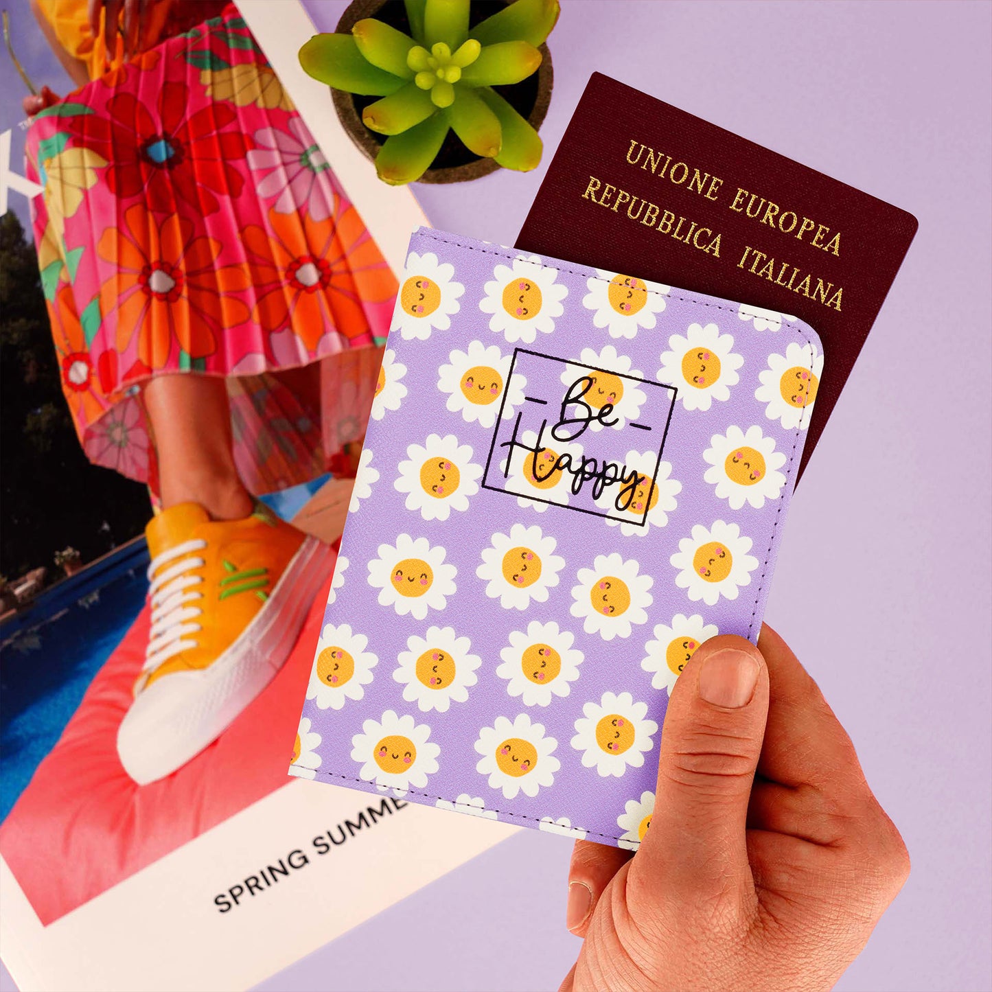 PASSPORT HOLDER - DAISY / PACK DE 3