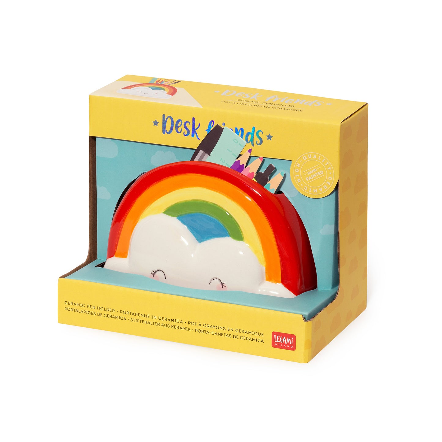 CERAMIC PEN HOLDER - DESK FRIENDS
- RAINBOW / PACK DE 2