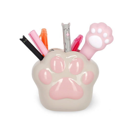 CERAMIC PEN HOLDER - DESK FRIENDS - KITTY / PACK DE 2
