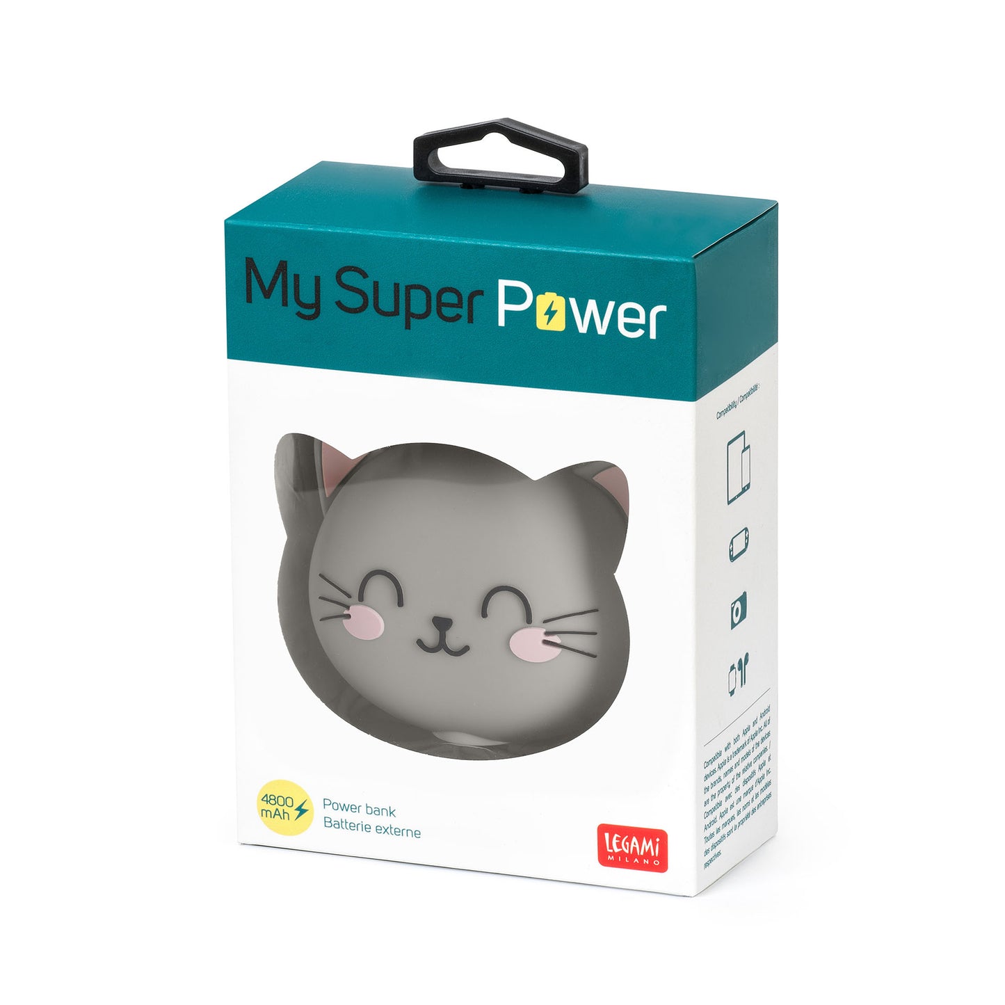 POWER BANK - MY SUPER POWER - KITTY / PACK DE 2