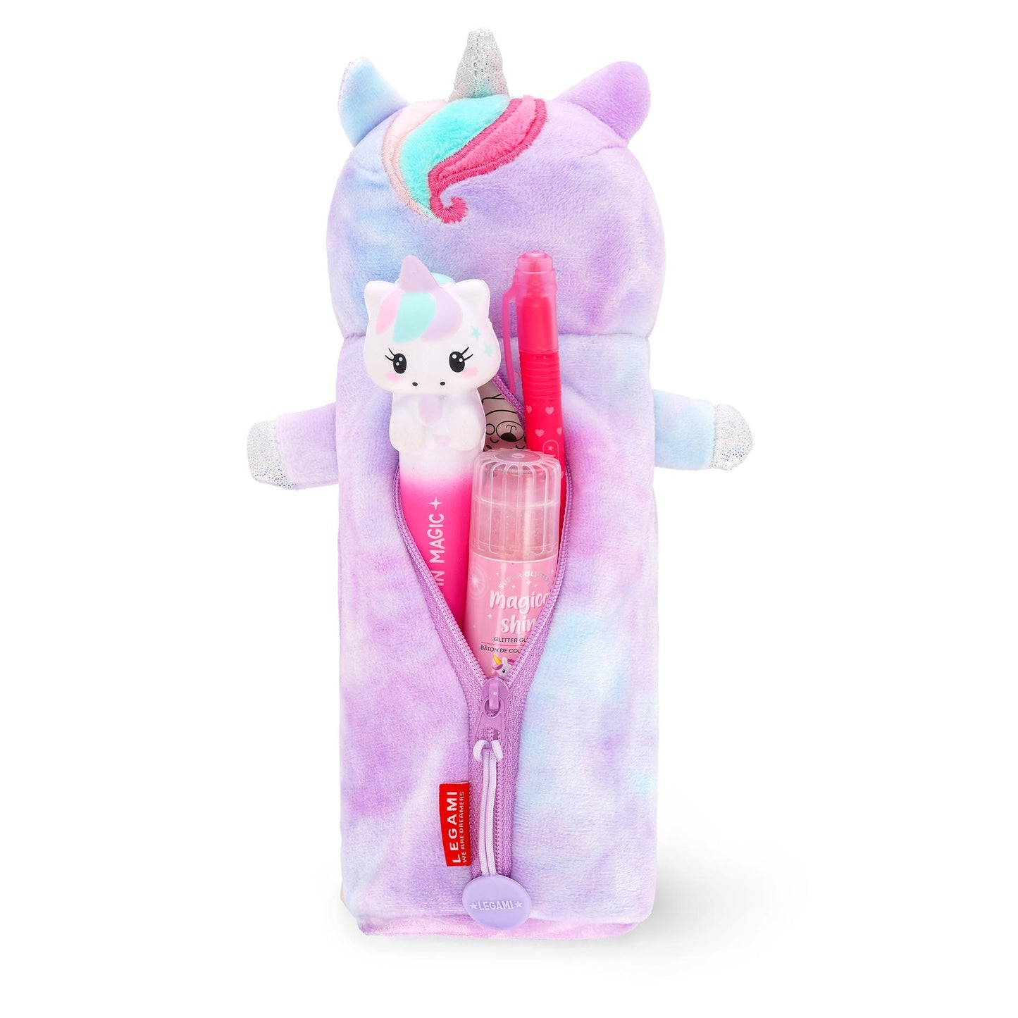 PLUSH PENCIL CASE - UNICORN / PACK DE 4