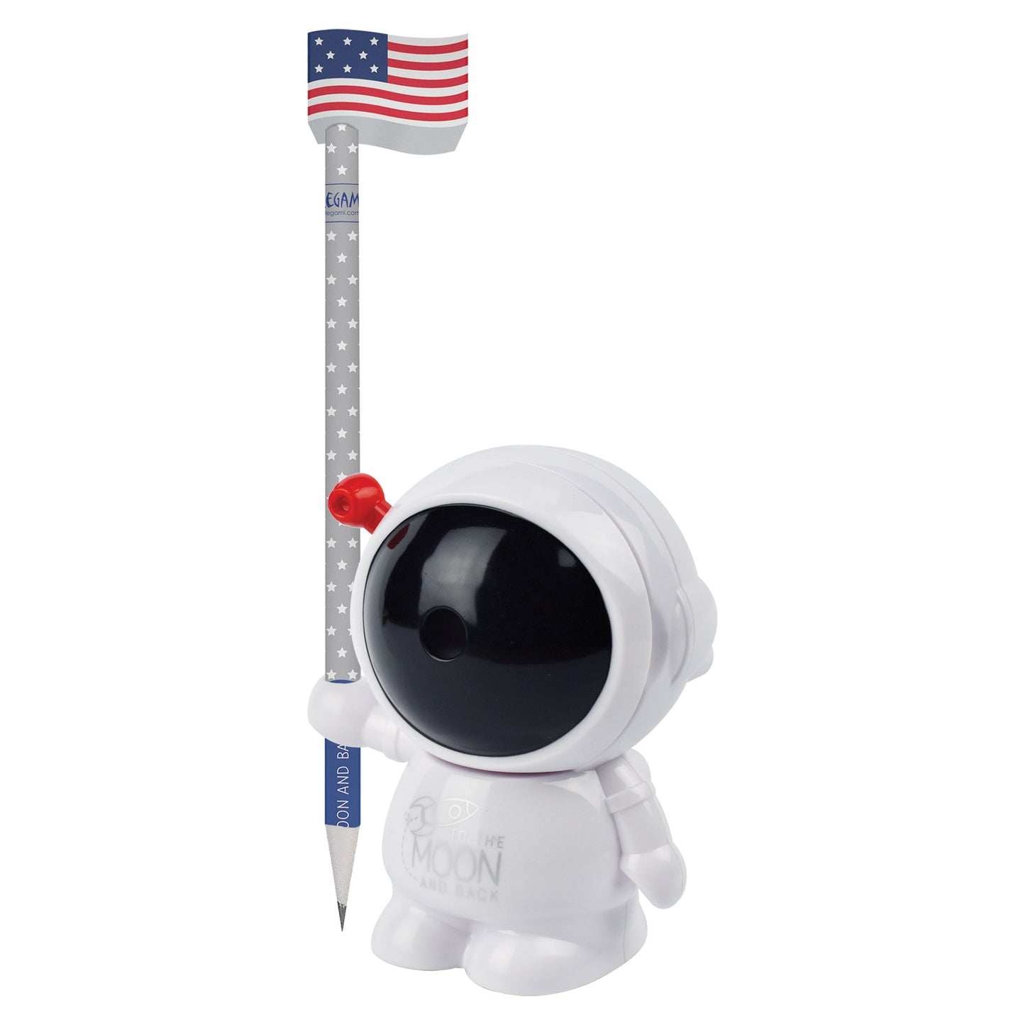DESKTOP PENCIL SHARPENER - TO THE MOON AND BACK - SPACE / PACK DE 4