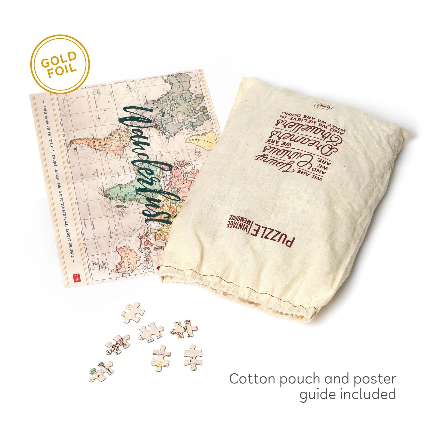 1000-PIECE PUZZLE - PUZZLE - TRAVEL / PACK DE 3