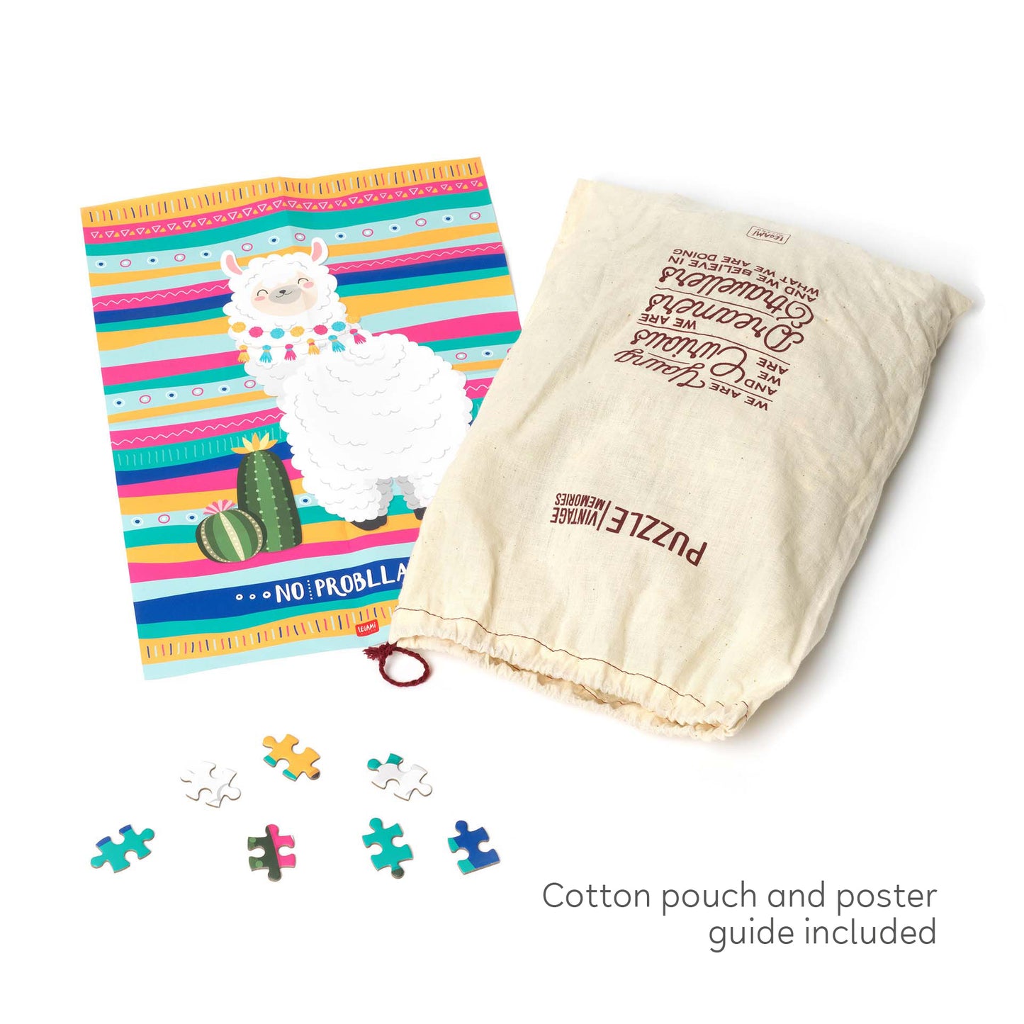 1000-PIECE PUZZLE - PUZZLE - LLAMA / PACK DE 3