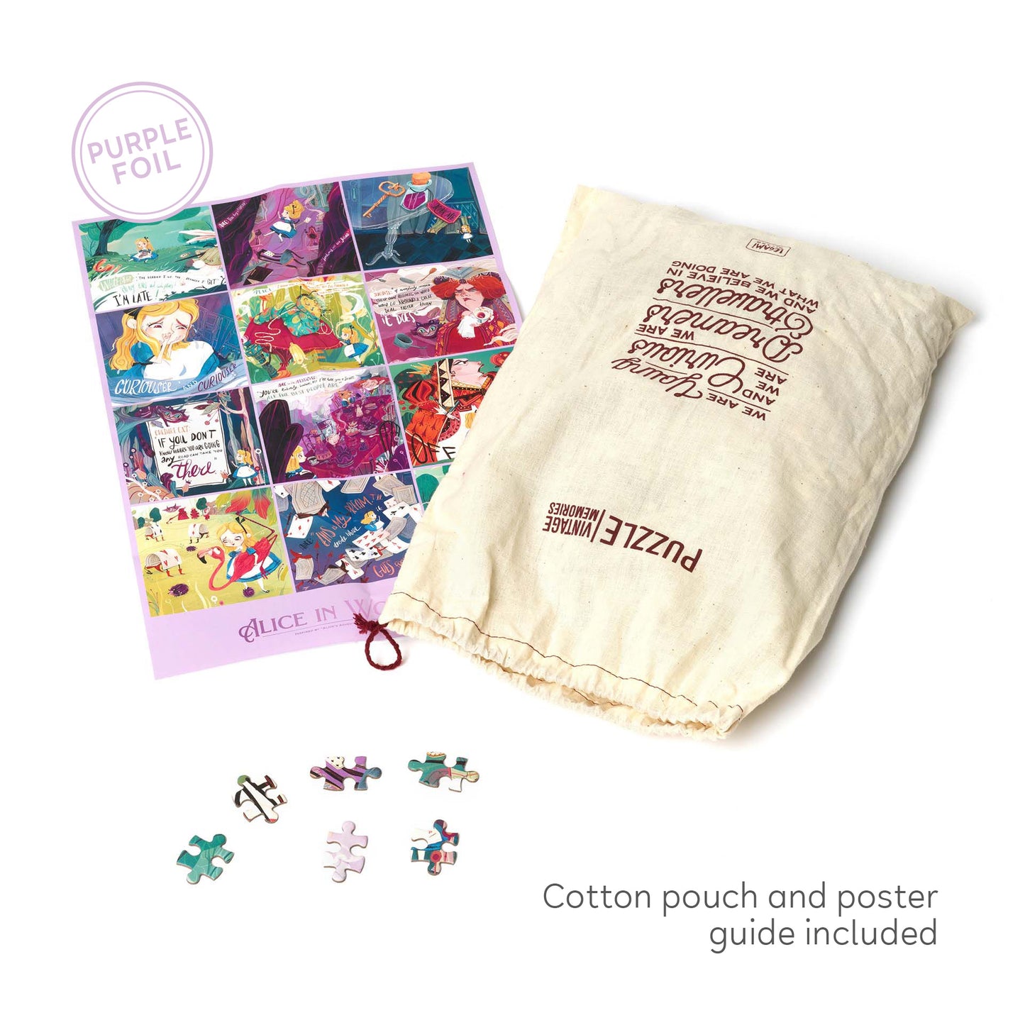 1000-PIECE PUZZLE - PUZZLE - ALICE IN WONDERLAND / PACK DE 3