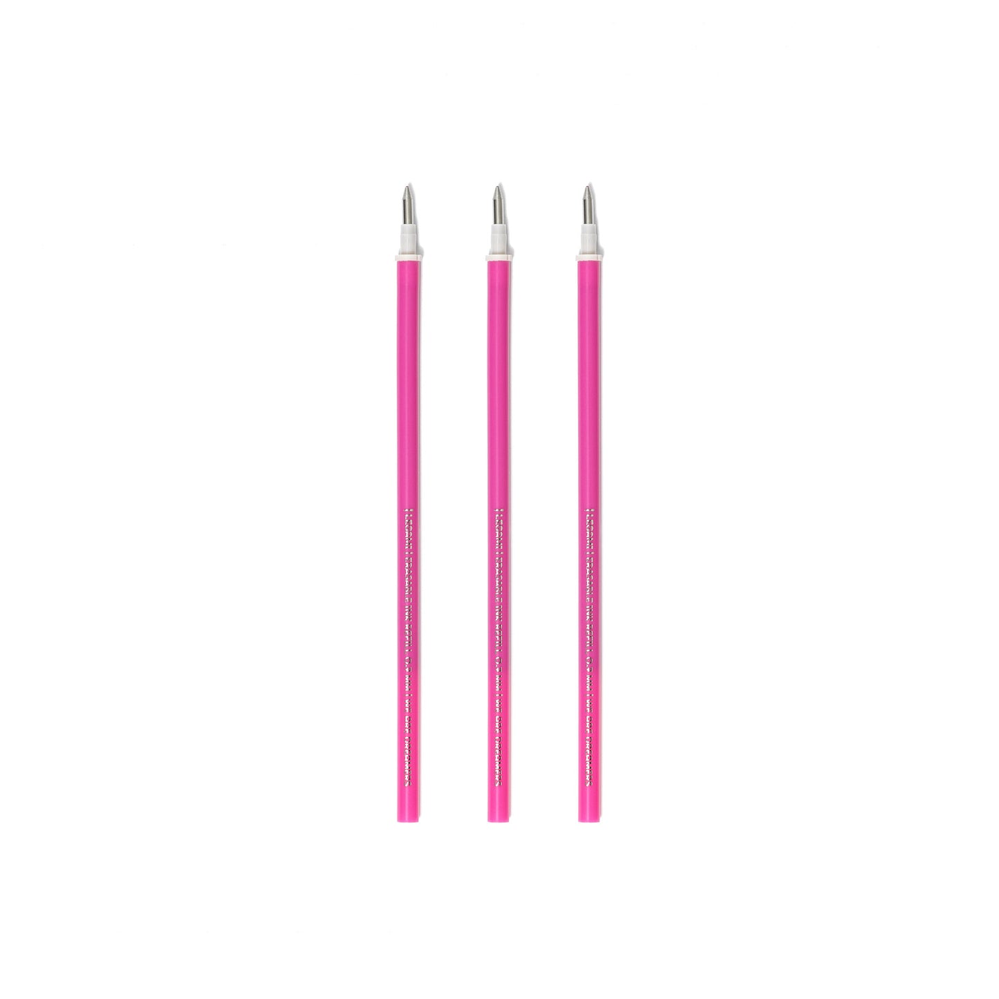 3 PCS  ERASABLE PEN REFILLS - ERASABLE PEN REFILLS - PINK / PACK DE 10