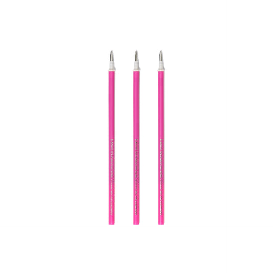3 PCS  ERASABLE PEN REFILLS - ERASABLE PEN REFILLS - PINK / PACK DE 10
