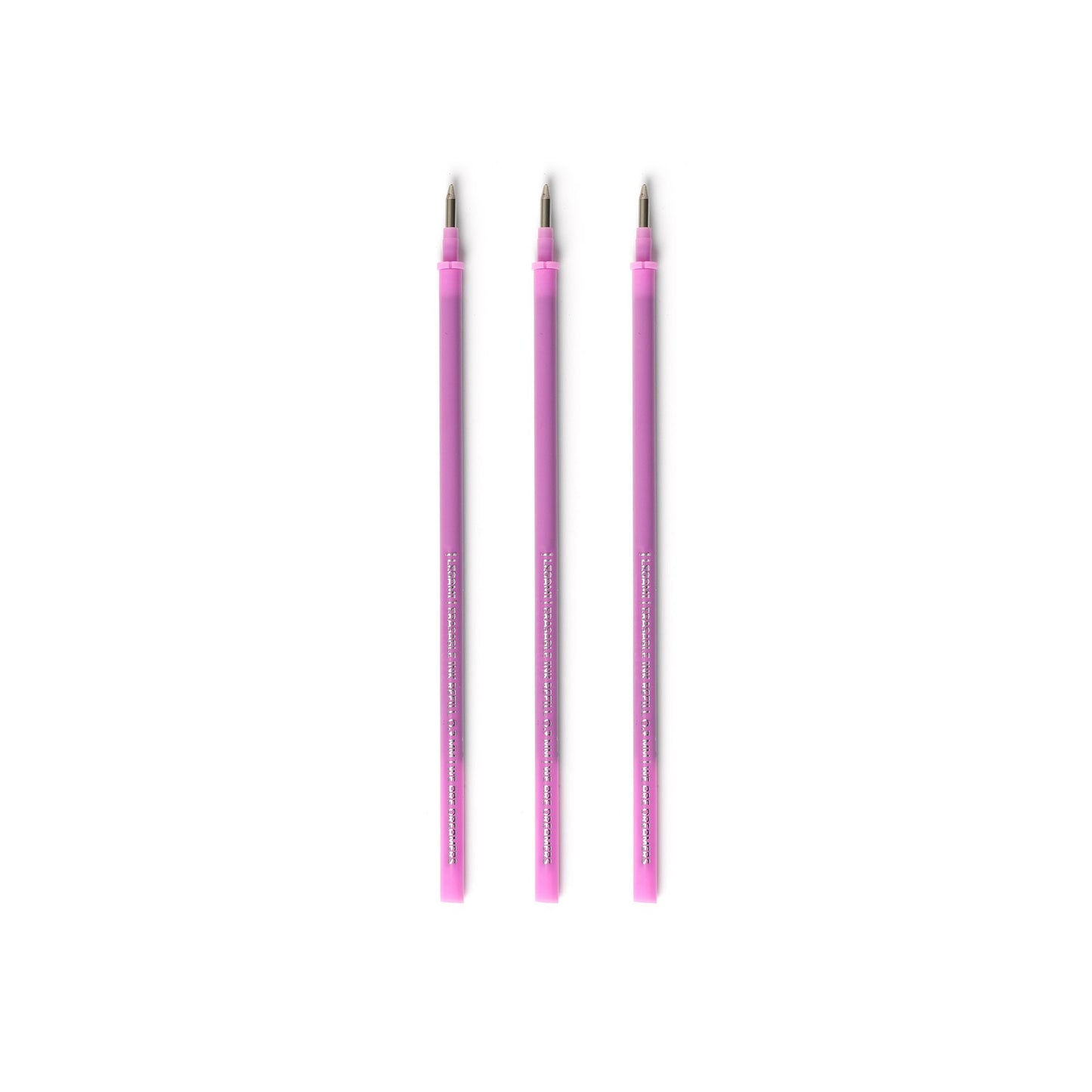 3 PCS  ERASABLE PEN REFILLS - ERASABLE PEN REFILLS - PURPLE / PACK DE 10
