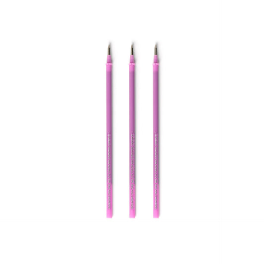 3 PCS  ERASABLE PEN REFILLS - ERASABLE PEN REFILLS - PURPLE / PACK DE 10