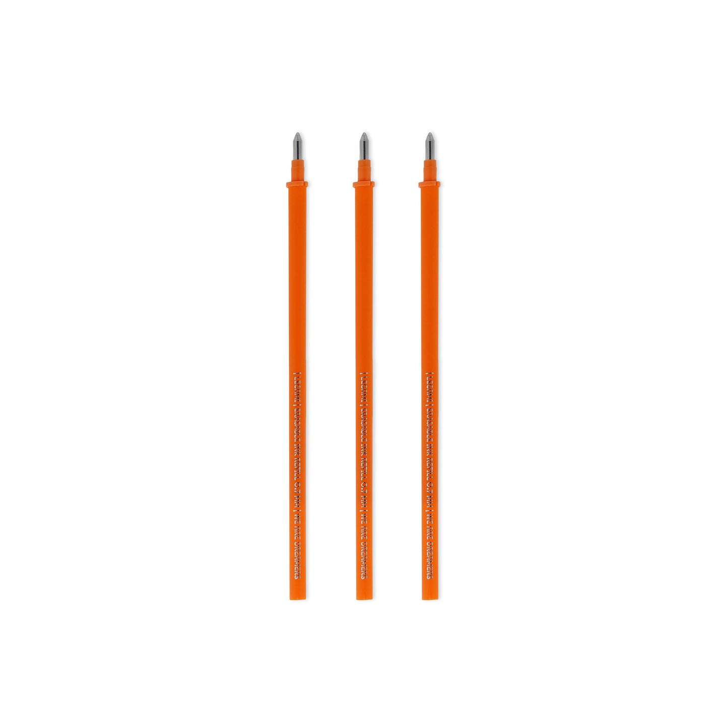 3 PCS  ERASABLE PEN REFILLS - ERASABLE PEN REFILLS - ORANGE / PACK DE 10