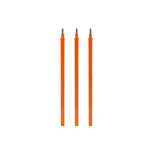 3 PCS  ERASABLE PEN REFILLS - ERASABLE PEN REFILLS - ORANGE / PACK DE 10