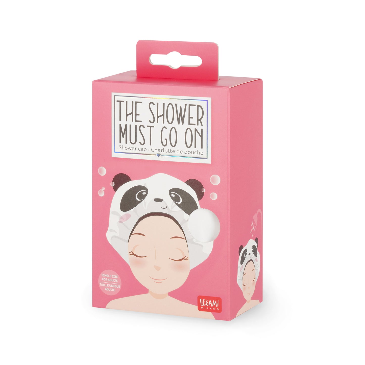 SHOWER CAP - THE SHOWER MUST GO ON - PANDA / PACK DE 6