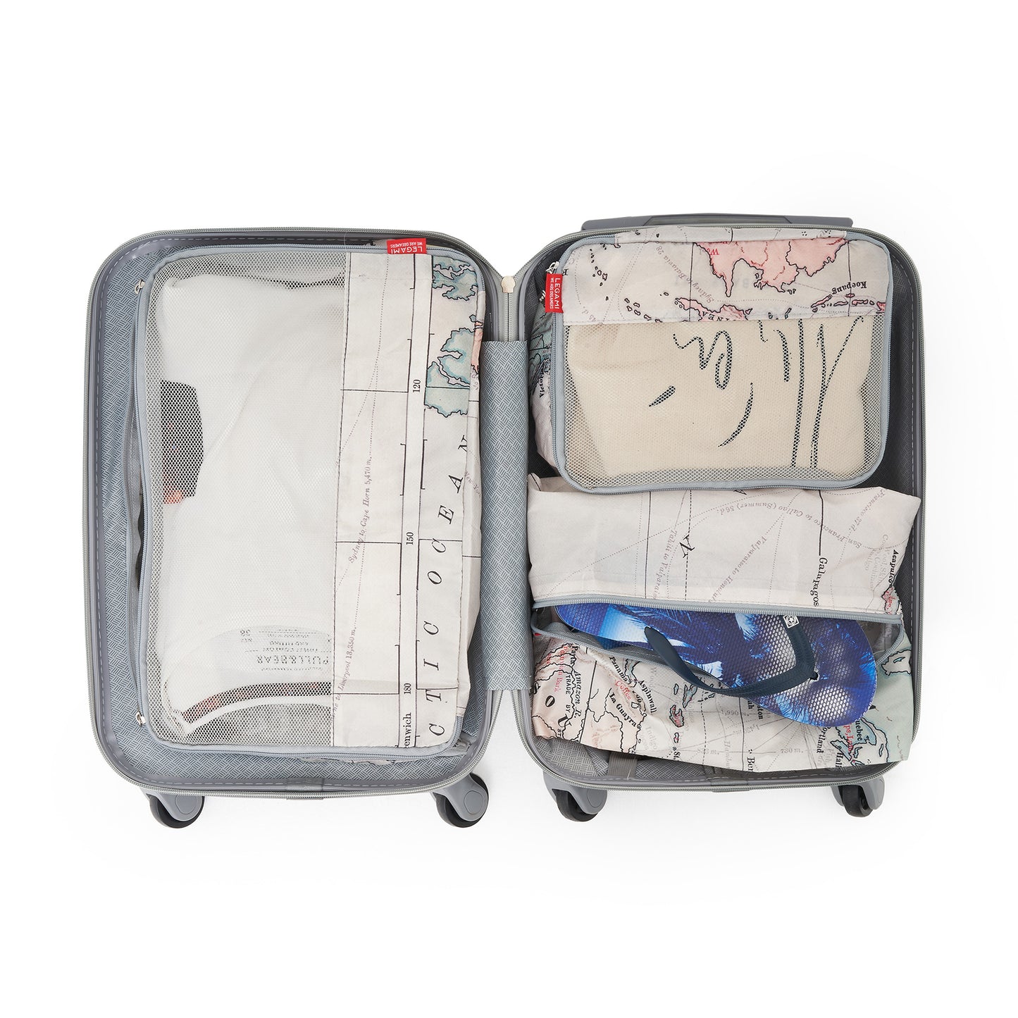 SET OF 3 TRAVEL BAGS - TRAVEL ORGANISER SET - TRAVEL / PACK DE 4