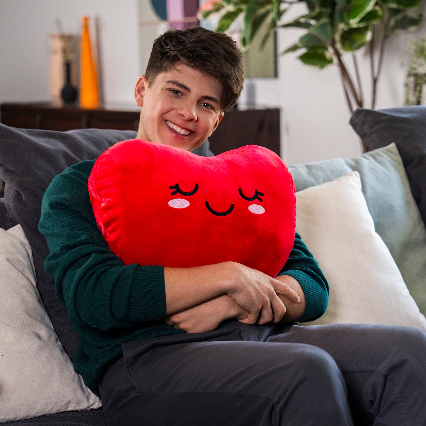 PILLOW - SUPER SOFT! - HEART / PACK DE 2