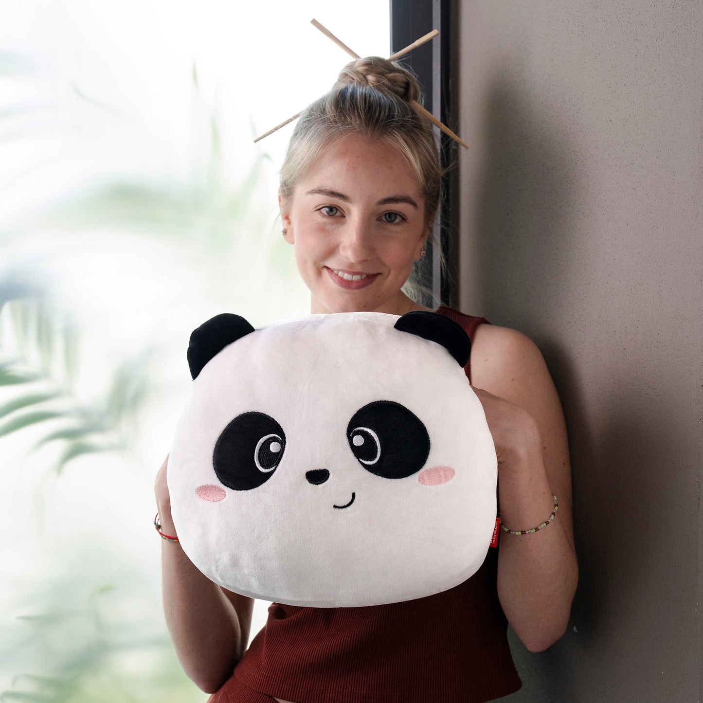 PILLOW - SUPER SOFT! - PANDA / PACK DE 2
