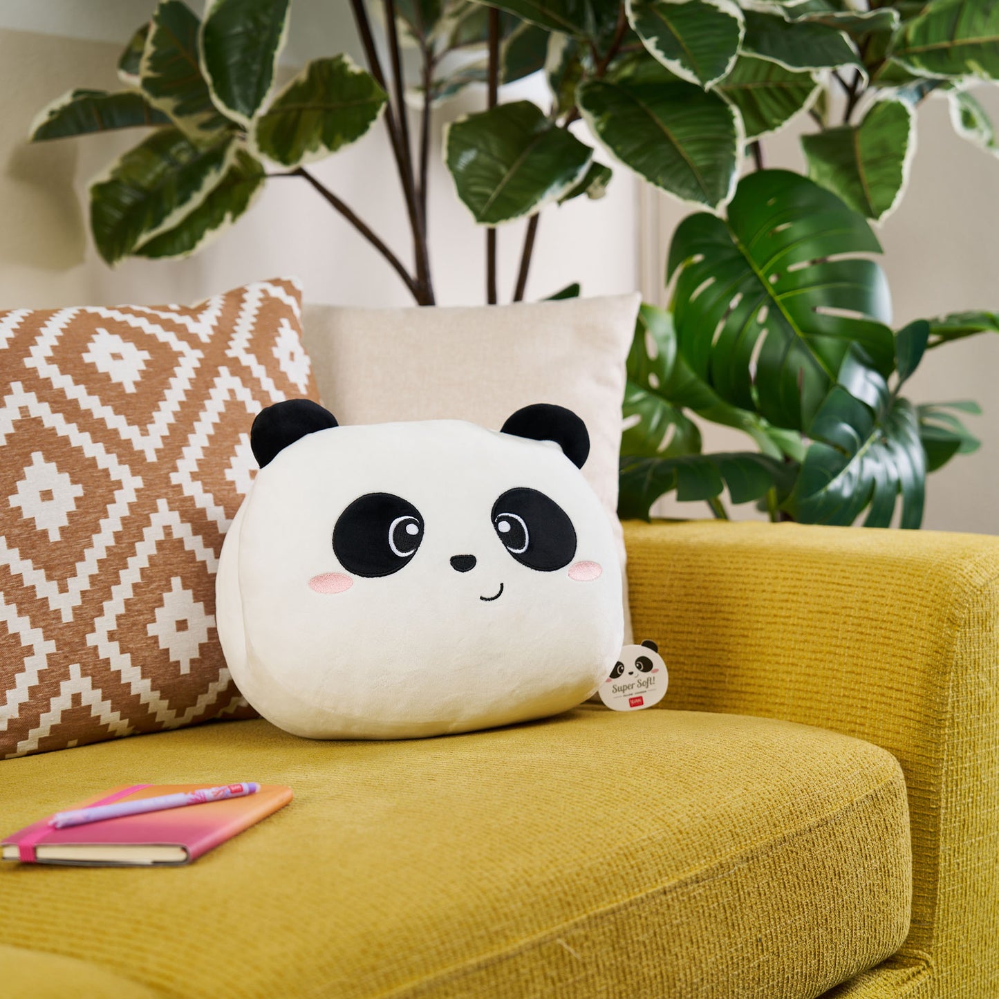 PILLOW - SUPER SOFT! - PANDA / PACK DE 2