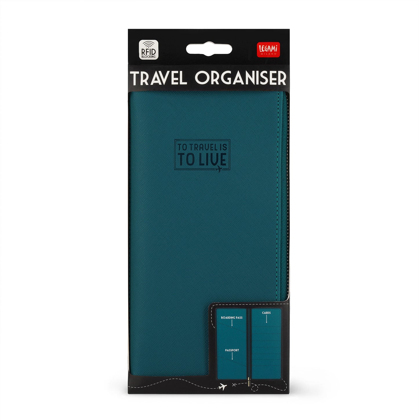 TRAVEL ORGANISER - PETROL BLUE / PACK DE 3