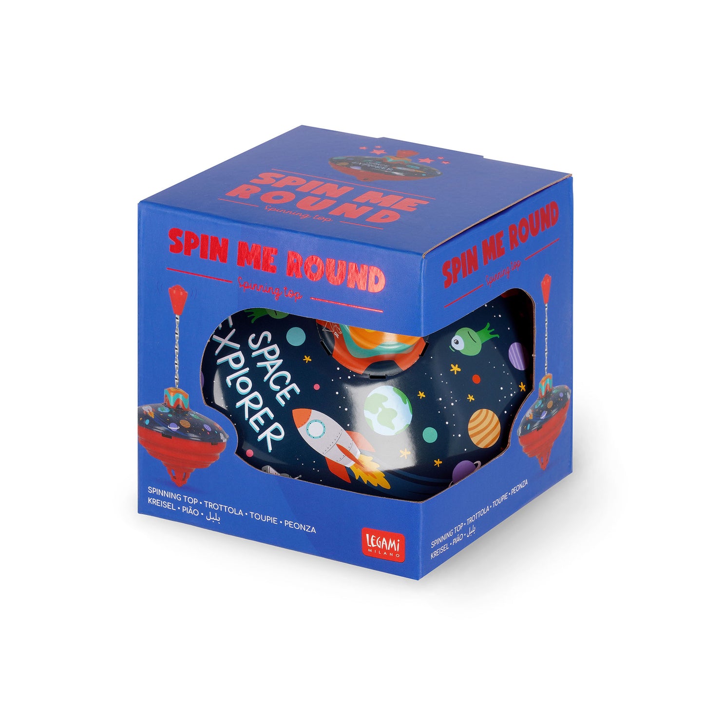 SPINNING TOP - SPIN ME ROUND - SPACE / PACK DE 4