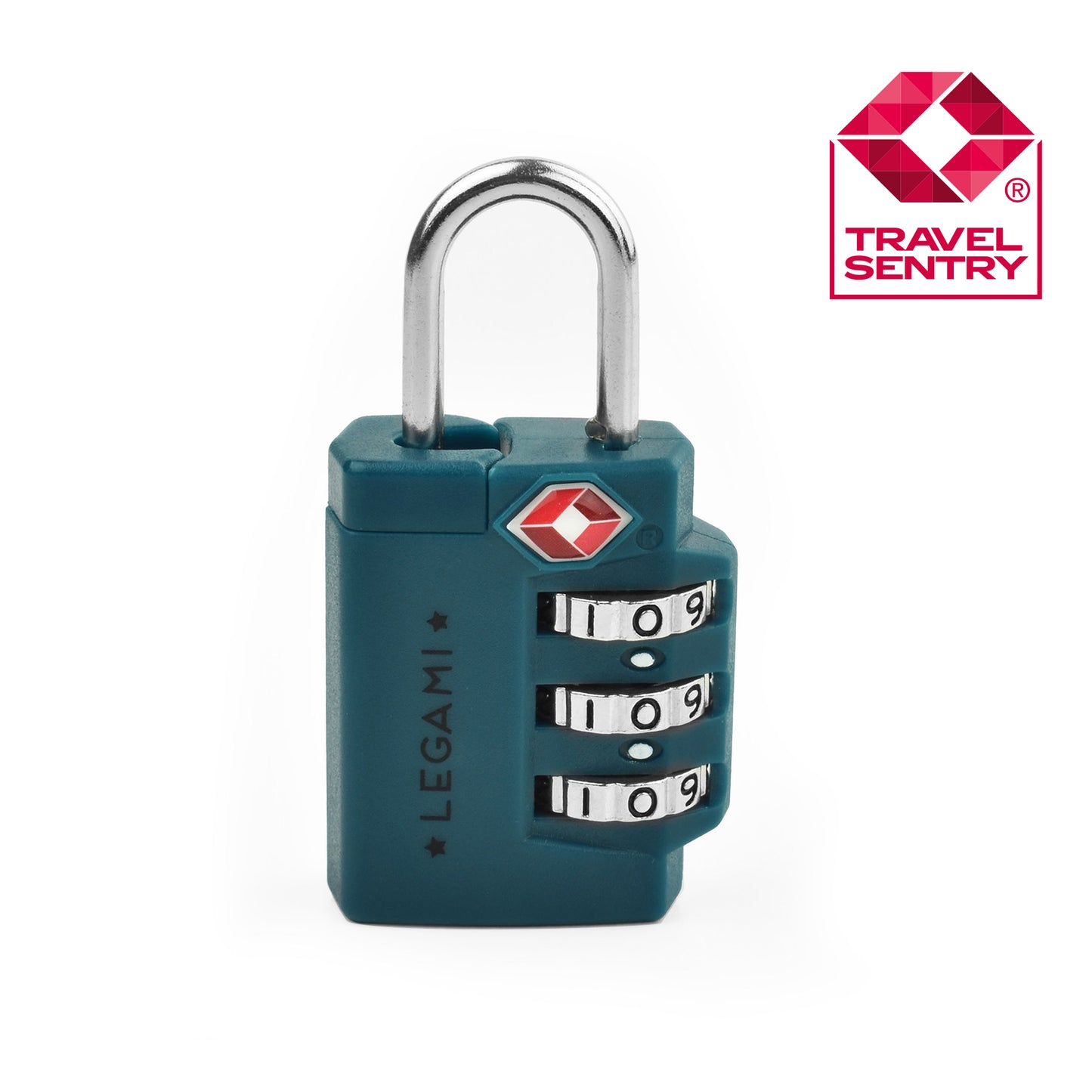 LUGGAGE PADLOCK - PETROL BLUE / PACK DE 10
