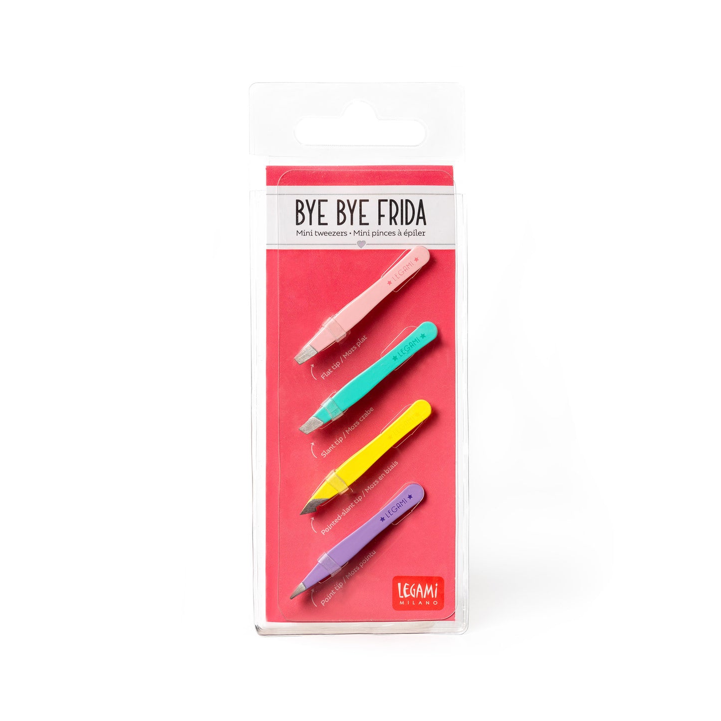 SET OF 4 MINI TWEEZERS - BYE BYE FRIDA - MULTICOLOR / PACK DE 6
