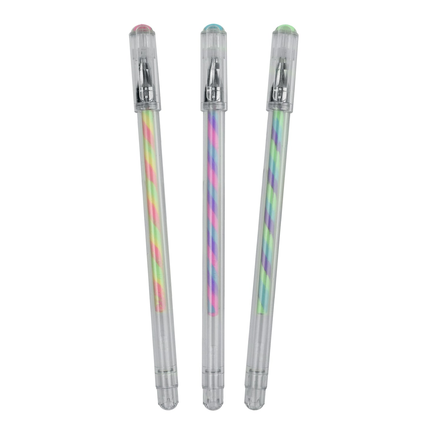 SET OF 3 MULTICOLOURED PENS - TWIST - MULTICOLOR / PACK DE 12