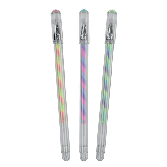 SET OF 3 MULTICOLOURED PENS - TWIST - MULTICOLOR / PACK DE 12