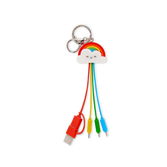 CHARGING MULTI CABLE - LINK UP - RAINBOW / PACK DE 3