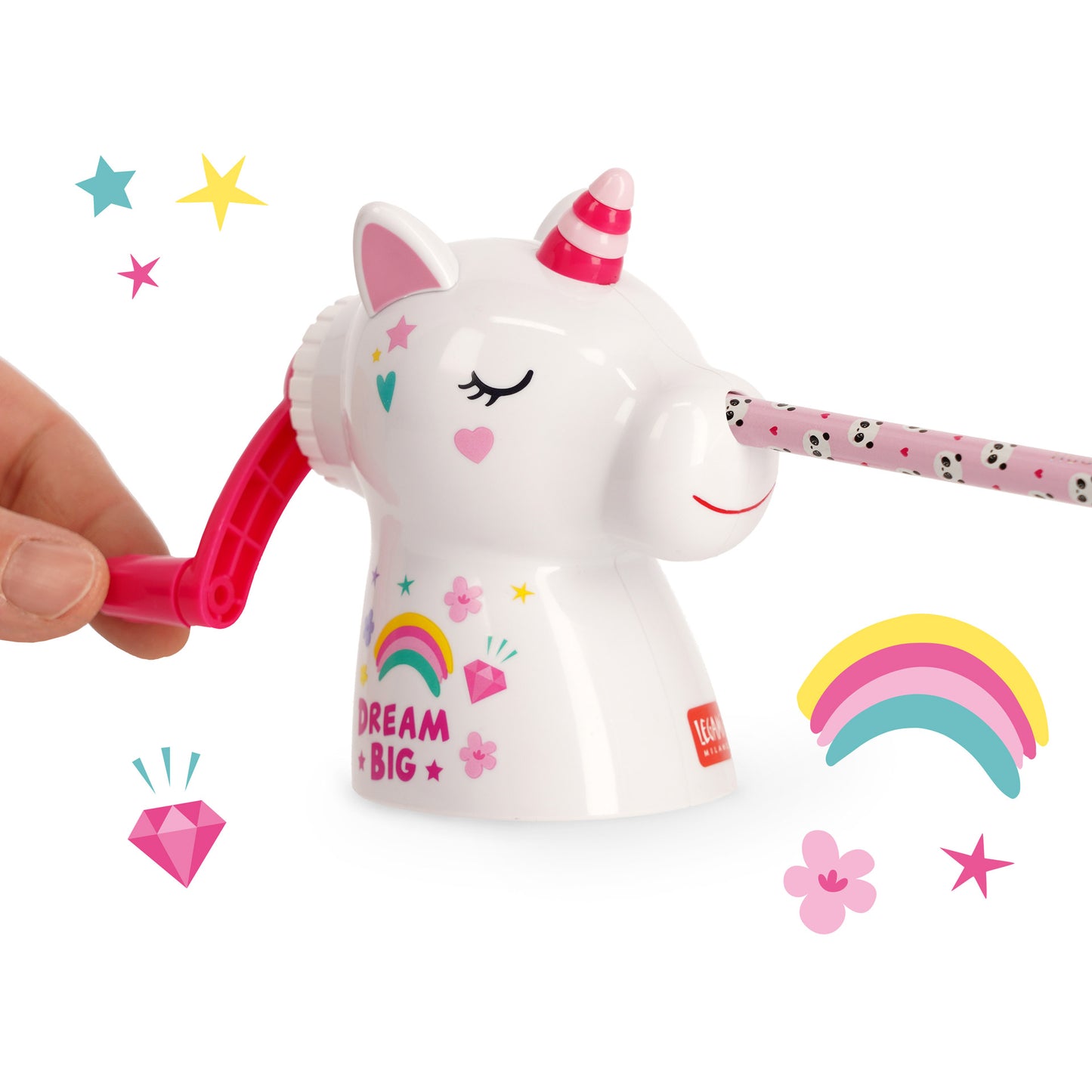 DESKTOP PENCIL SHARPENER - DREAM BIG - UNICORN / PACK DE 4