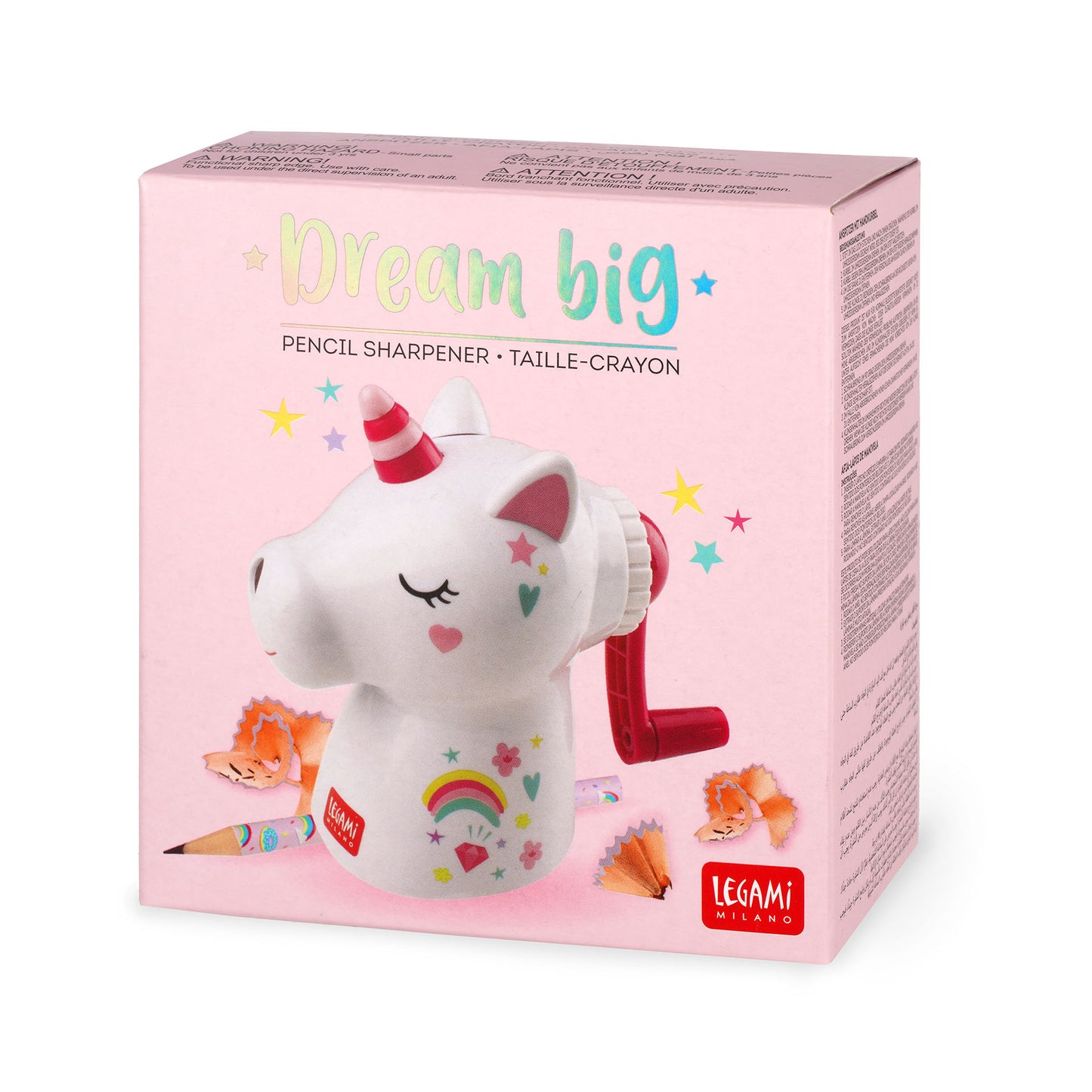 DESKTOP PENCIL SHARPENER - DREAM BIG - UNICORN / PACK DE 4