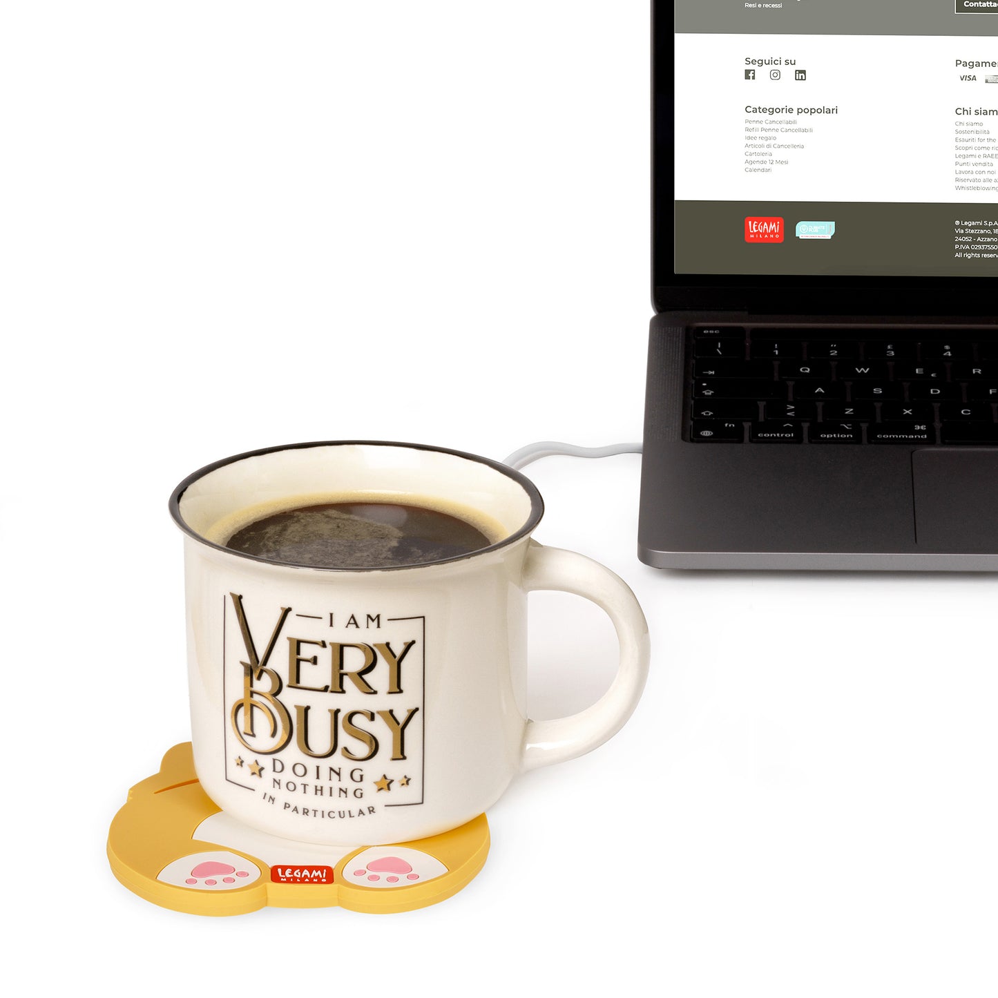 USB MUG WARMER - WARM IT UP - CORGI / PACK DE 4