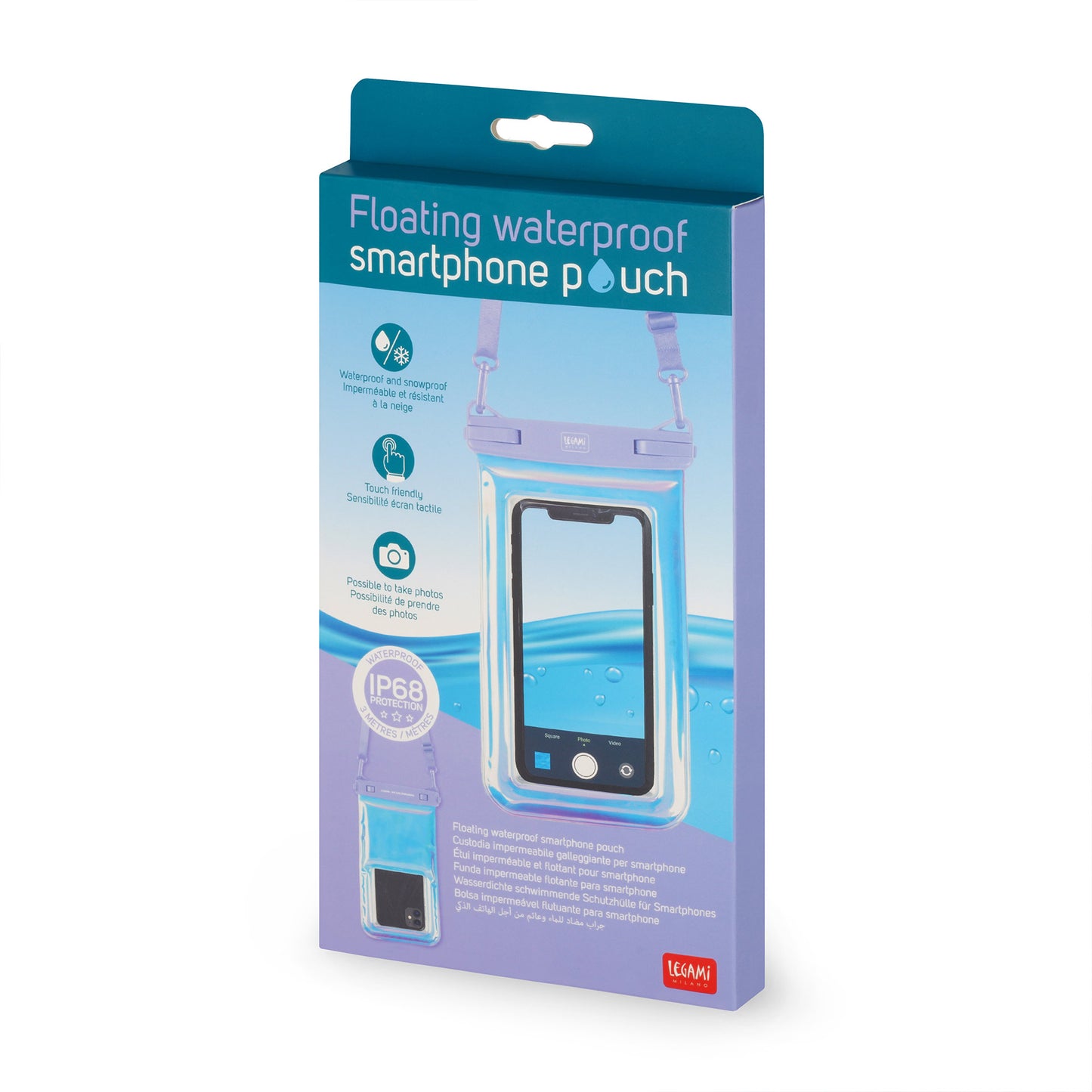 FLOATING W. SMARTPHONE POUCH - FLOATING WATERPROOF SMARTPHONE POUCH - HOLO FAIRY / PACK DE 4