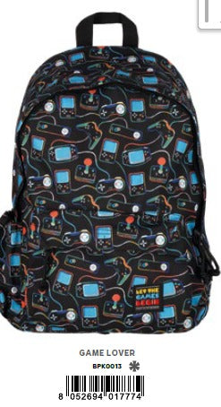 BACKPACK - MY BACKPACK - GAME LOVER / PACK DE 2